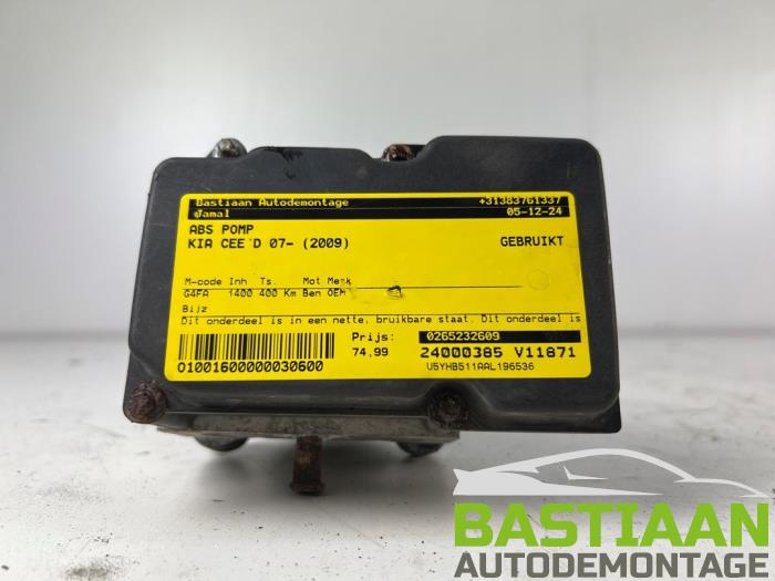 Gebruikte ABS Pomp Kia Cee'd (EDB5) 1.4 CVVT 16V Prijs € 74,99 Margeregeling aangeboden door Bastiaan Autodemontage