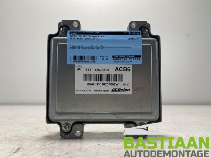 Gebruikte Computer Motormanagement Opel Adam 1.4 Prijs € 149,99 Margeregeling aangeboden door Bastiaan Autodemontage