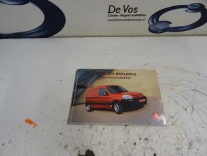 Gebruikte Instructie Boekje Citroen Berlingo 1.9 D Prijs € 10,00 Margeregeling aangeboden door De Vos Autodemontagebedrijf
