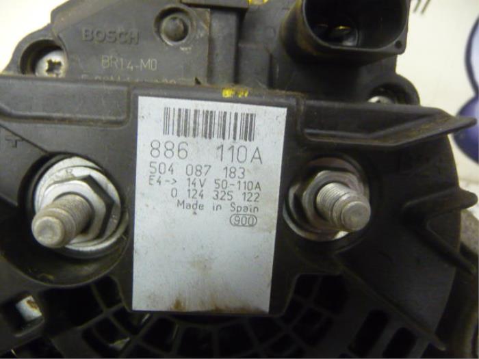 Dynamo van een Citroën Jumper (U9) 3.0 HDi 160 Euro 4 2009