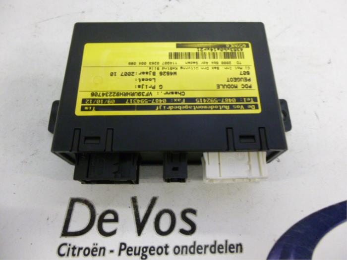Gebruikte PDC Module Peugeot 607 (9D/U) 2.0 HDiF 16V Prijs € 70,00 Margeregeling aangeboden door De Vos Onderdelen