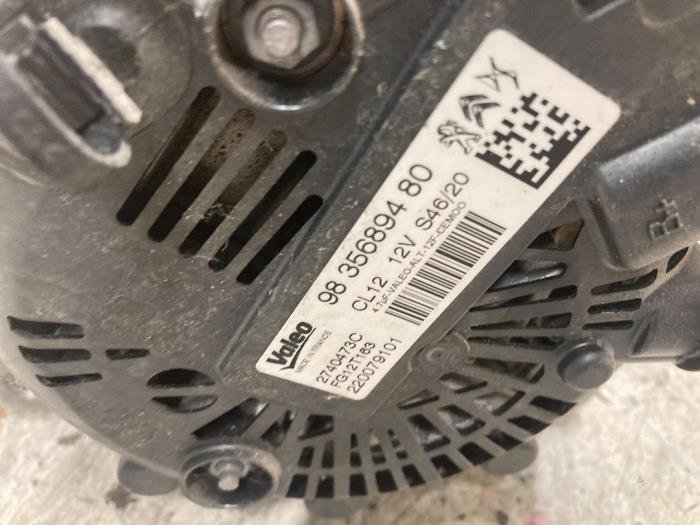 Dynamo van een Citroën C3 (SX/SW) 1.2 Vti 12V PureTech 2021