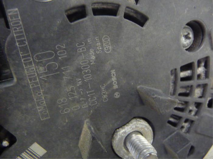 Dynamo van een Peugeot Boxer 2016