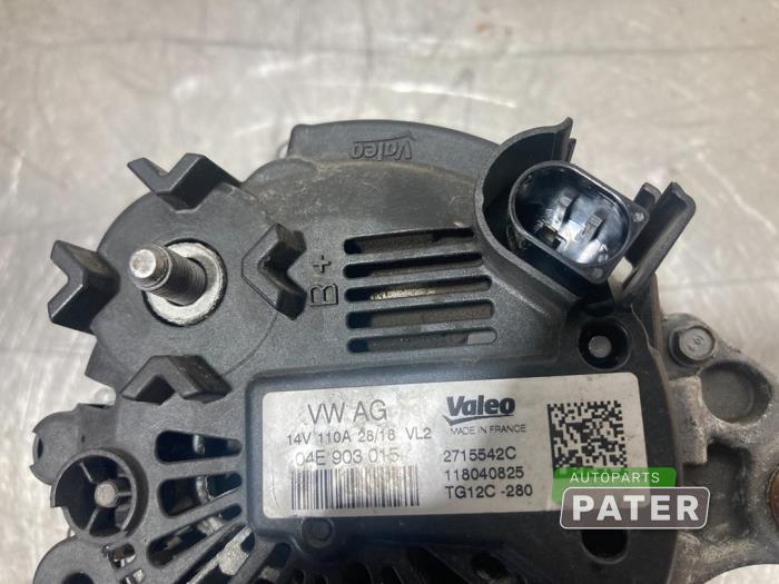 Dynamo van een Skoda Karoq 1.5 TSI 16V 2018