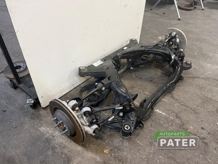 Achteras 4x4 van een Tesla Model 3 Long Range AWD 75 kWh 2019