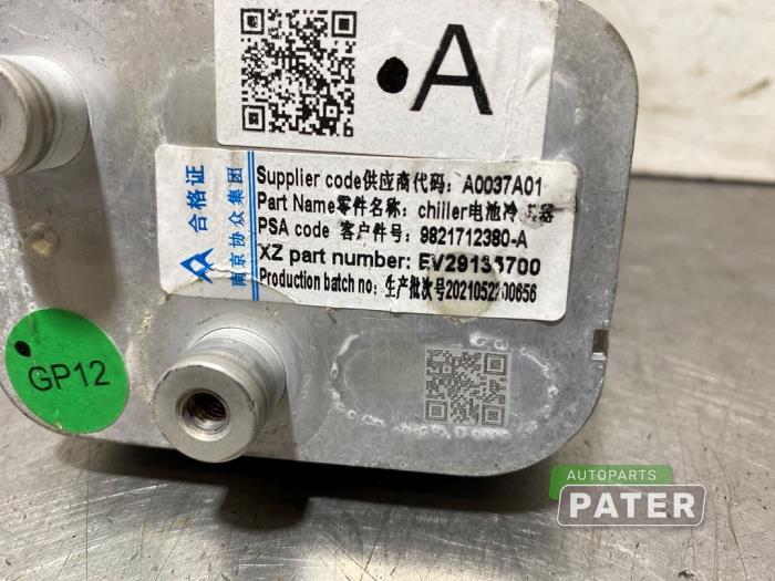 Warmtewisselaar van een Citroën Jumpy ë-Jumpy 2022