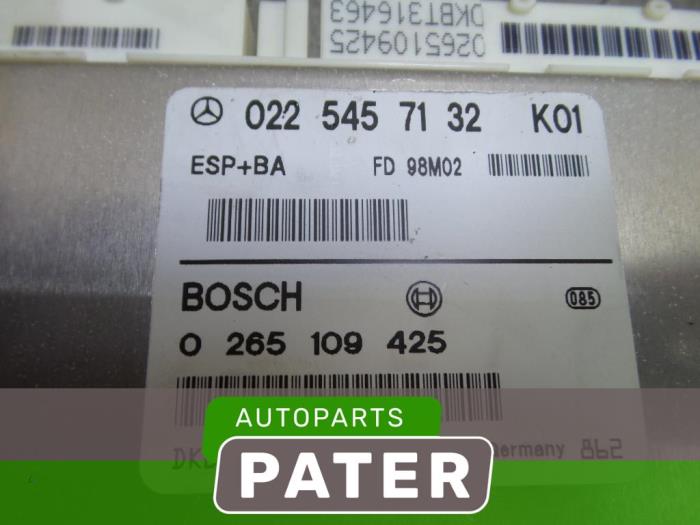 Esp computer van een Mercedes-Benz A (W168) 1.4 A-140 1997