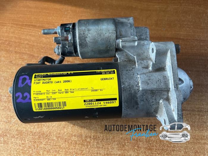Gebruikte Startmotor Fiat Ducato (250) 2.3 D 120 Multijet Prijs € 70,00 Margeregeling aangeboden door Franken Autodemontage B.V.