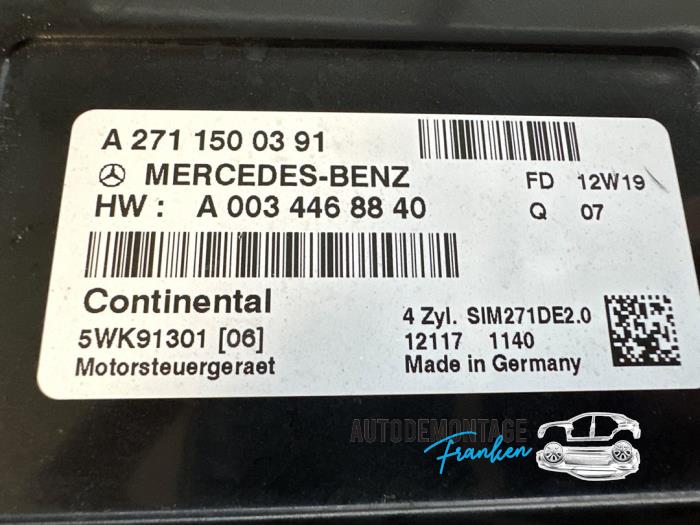 Computer Motormanagement van een Mercedes-Benz C Estate (S204) 1.8 C-180 CGI 16V 2012