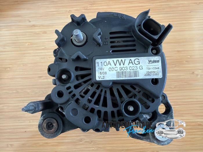 Gebruikte Alternator Volkswagen Golf V (1K1) 1.4 TSI 122 16V Prijs € 40,00 Margeregeling aangeboden door Franken Autodemontage B.V.
