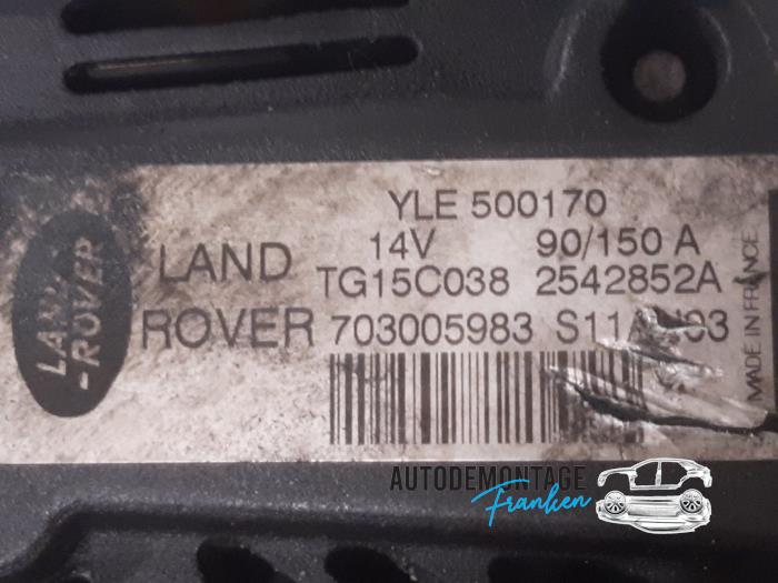 Dynamo van een Land Rover Freelander Hard Top 2.0 td4 16V 2003