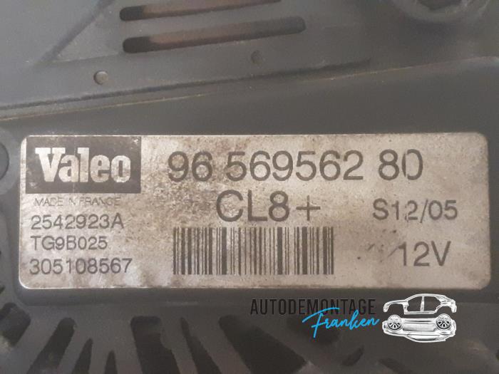 Dynamo van een Peugeot 307 (3A/C/D) 1.6 16V 2004