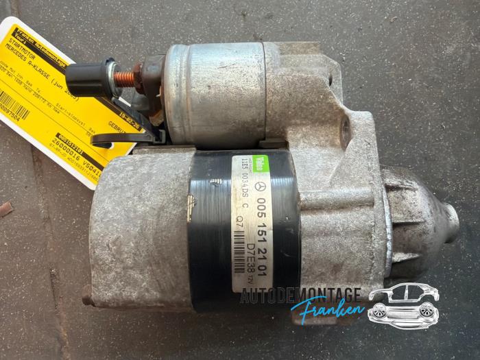 Gebruikte Startmotor Mercedes A (W169) 1.5 A-150 3-Drs. Prijs € 35,00 Margeregeling aangeboden door Franken Autodemontage B.V.