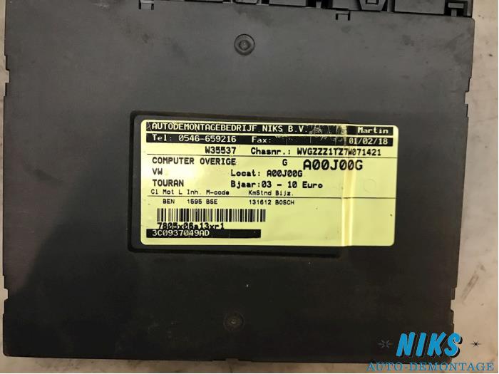 Computer Diversen van een Volkswagen Touran 2007