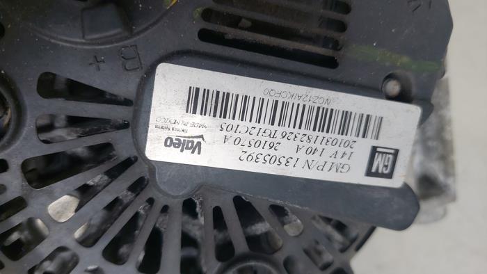Dynamo Opel Corsa D, 2006 / 2014 1.3 CDTi 16V ecoFLEX, Hatchback, Diesel, 1.248cc, 70kW (95pk), FWD, A13DTE, 2010-10 / 2014-12 (Gebruikt)