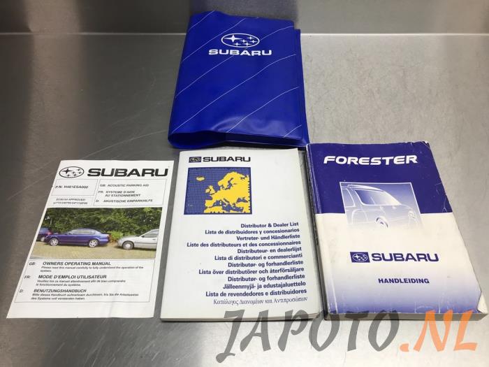 Instruction Booklet Subaru Forester