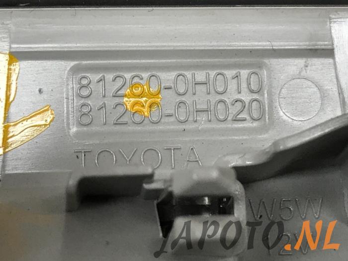 Binnenverlichting achter van een Toyota Aygo (B40) 1.0 12V VVT-i 2017