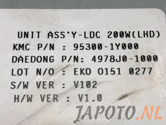 Centrale Deurvergrendelings Module van een Kia Picanto (TA) 1.0 12V 2015