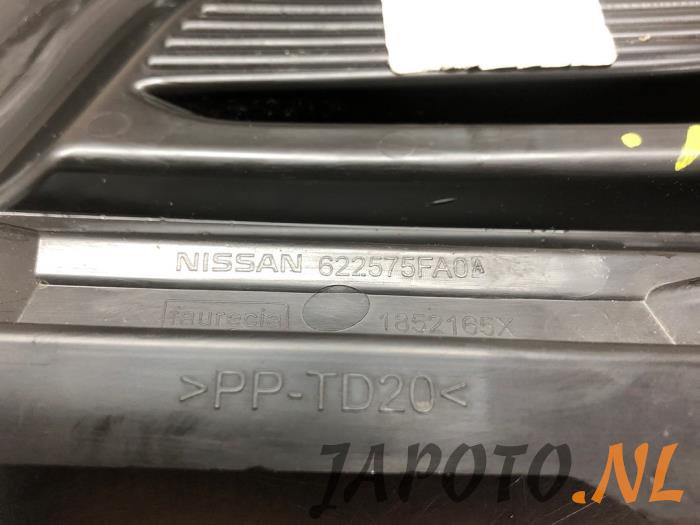 Afdekplaat mistlamp links van een Nissan Micra (K14) 1.0 IG-T 100 2020