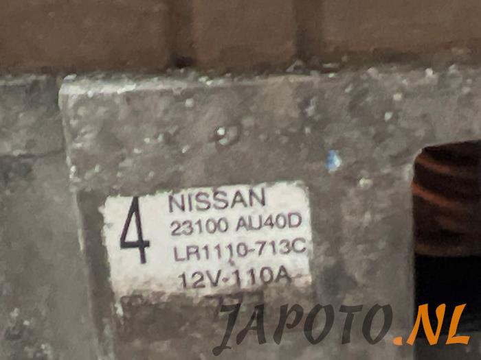 Dynamo van een Nissan X-Trail (T31) 2.5 16V SE,LE 4x4 2007
