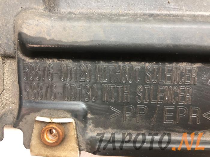 Binnenscherm van een Toyota Yaris II (P9) 1.33 16V Dual VVT-I 2009