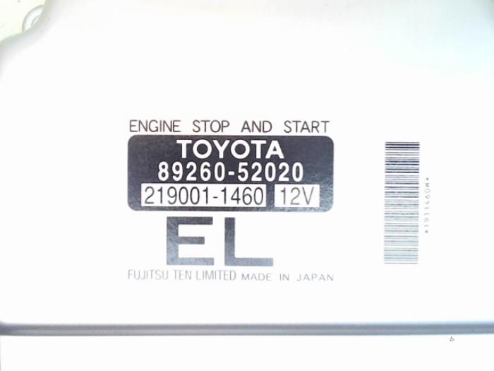 Start/Stop computer van een Toyota Urban Cruiser 1.33 Dual VVT-I 16V 2WD 2010