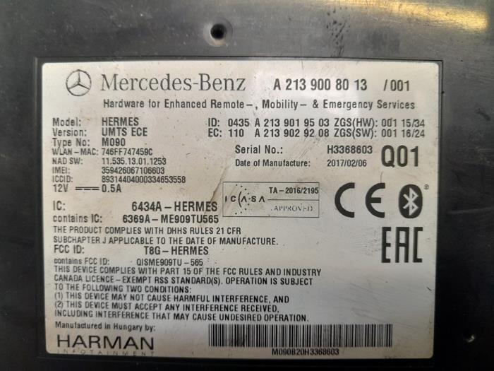 Bluetooth module van een Mercedes-Benz GLA (156.9) 1.6 200 16V 2017