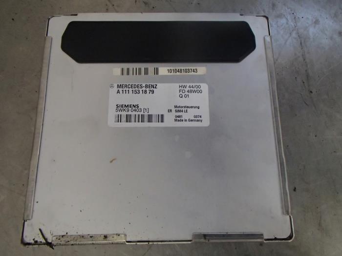 Gebruikte Computer Motormanagement Mercedes C (W203) 2.0 C-200K 16V Prijs € 125,00 Margeregeling aangeboden door Autosloopbedrijf Jan Pronk B.V.