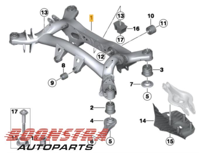 BMW 3 Series F30/F31 (2011-2020) Front Suspension Subframe 33316792507 19386417
