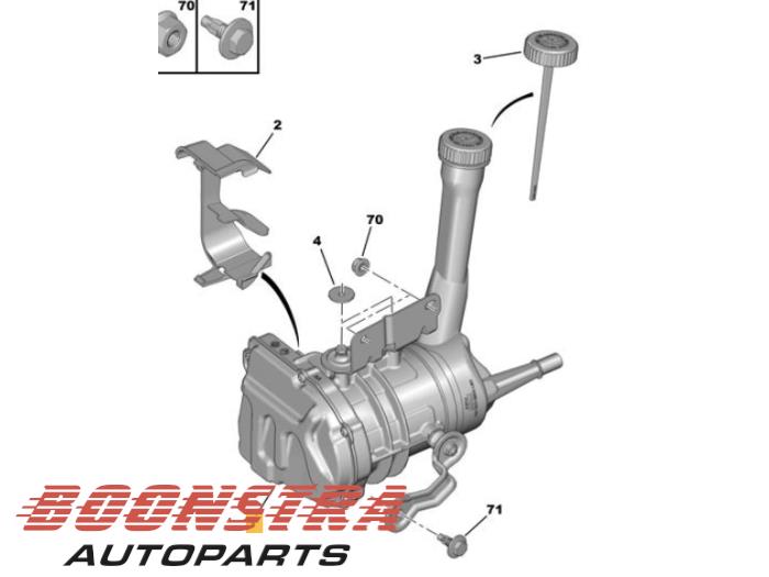 Gebruikte Pomp Servo Peugeot RCZ (4J) 2.0 HDi 16V FAP Prijs € 86,21 Margeregeling aangeboden door Boonstra Autoparts