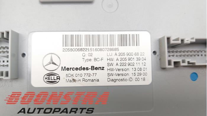 Computer Body Control van een Mercedes-Benz C (W205) C-350 e 2.0 16V 2016