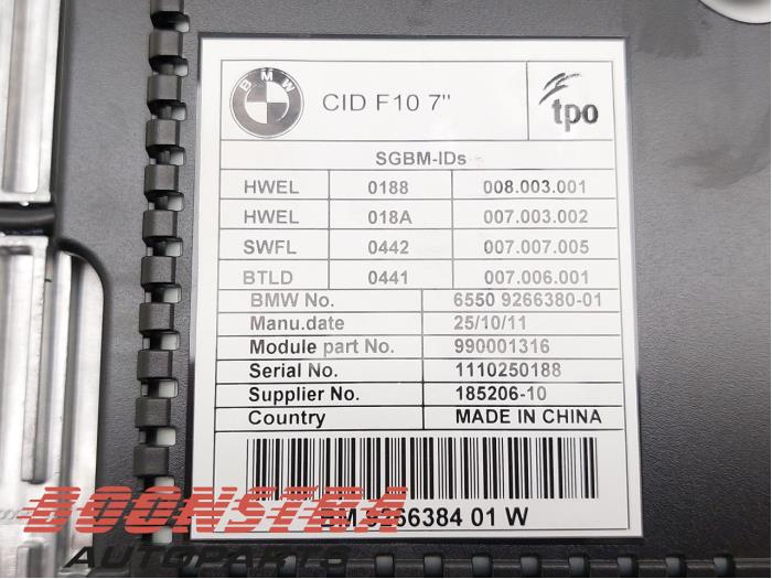 BMW 5 Series F10/F11 (2009-2017) Навигационная система 65509266384 19356223