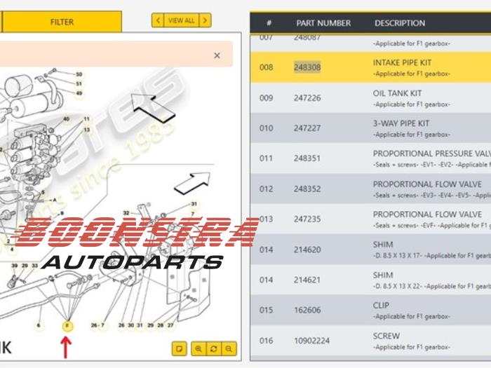 Oliedruk Leiding van een Ferrari 599 GTB/GTO 6.0 V12 48V GTB 2009