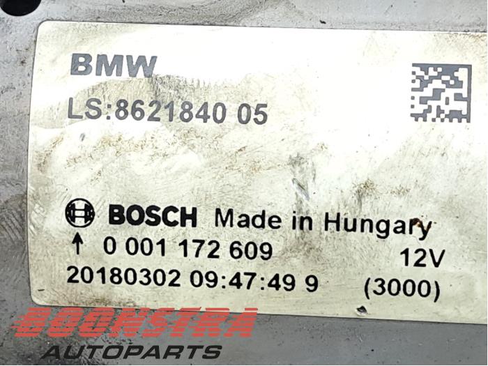 Startmotor van een BMW 1 serie (F20) M140i 3.0 24V 2018