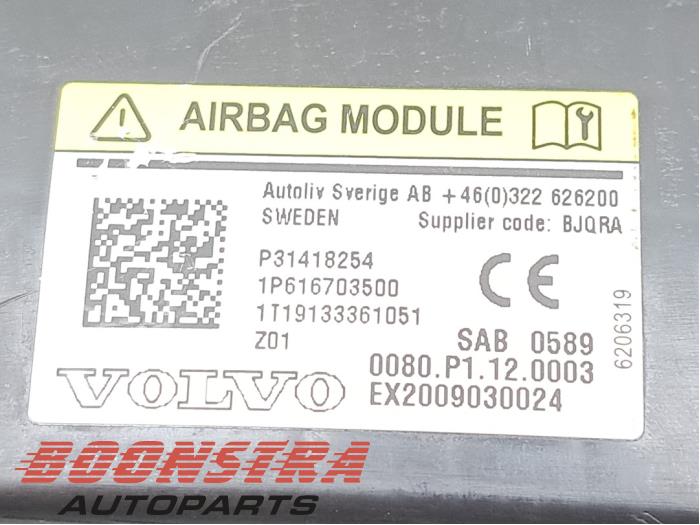 Airbag stoel (zitplaats) van een Volvo S60 II (FS) 2.0 D4 16V 2014