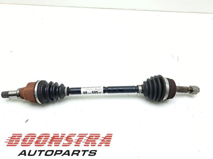 Gebruikte Steekas links-voor Peugeot 208 I (CA/CC/CK/CL) 1.2 Vti 12V PureTech 82 Prijs € 24,95 Margeregeling aangeboden door Boonstra Autoparts