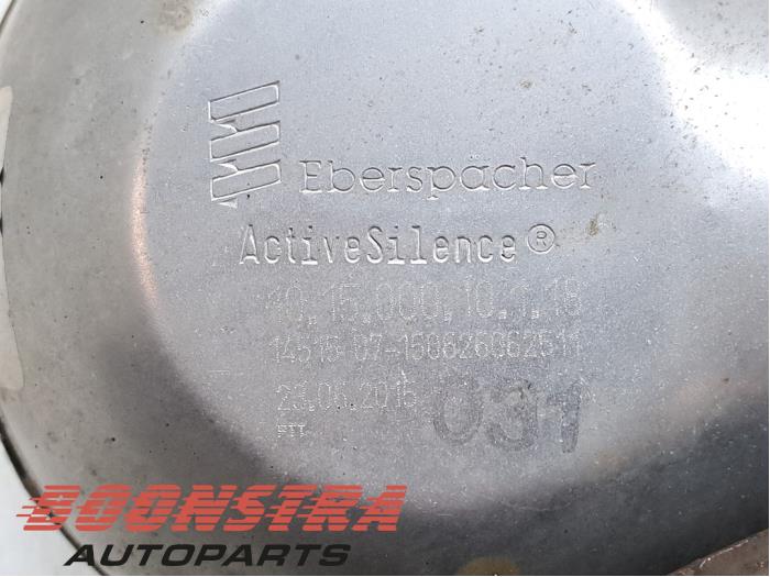 Uitlaat Einddemper van een Maserati Quattroporte VI 3.0 Diesel 2015