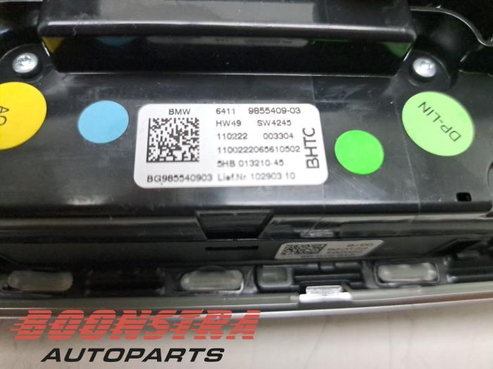 Airco bedieningspaneel van een BMW 4 serie (G23) 420i 2.0 TwinPower Turbo 16V 2022