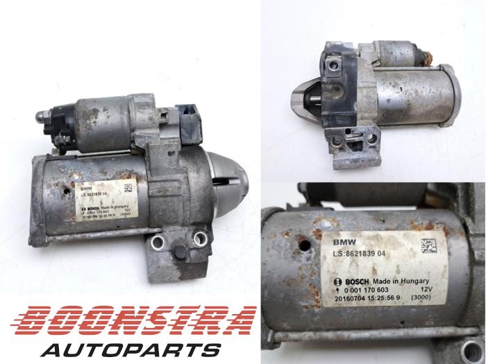 Gebruikte Startmotor BMW 1 serie (F20) 118i 1.5 TwinPower 12V Prijs € 24,95 Margeregeling aangeboden door Boonstra Autoparts