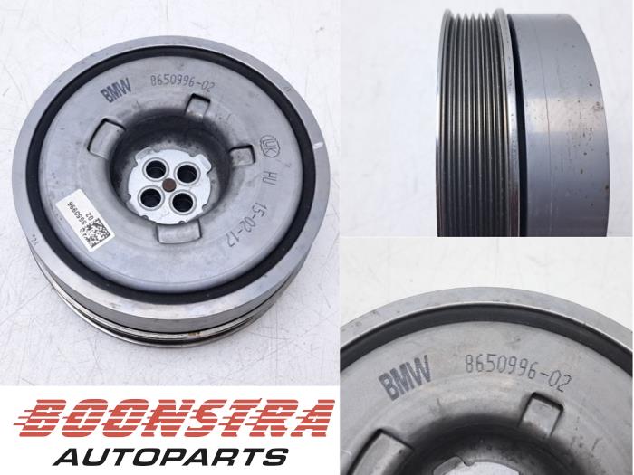 Gebruikte Krukas Poelie BMW 1 serie (F20) 118i 1.5 TwinPower 12V Prijs € 88,95 Margeregeling aangeboden door Boonstra Autoparts