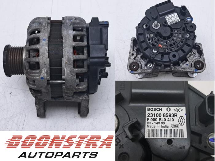 Gebruikte Dynamo Renault Clio IV (5R) 0.9 Energy TCE 90 12V Prijs € 24,95 Margeregeling aangeboden door Boonstra Autoparts