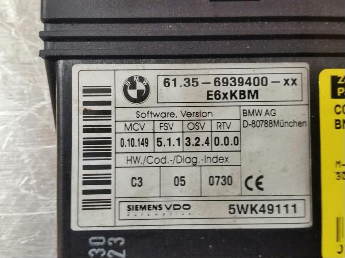 Computer Body Control van een BMW 5 serie (E60) 530d 24V 2003