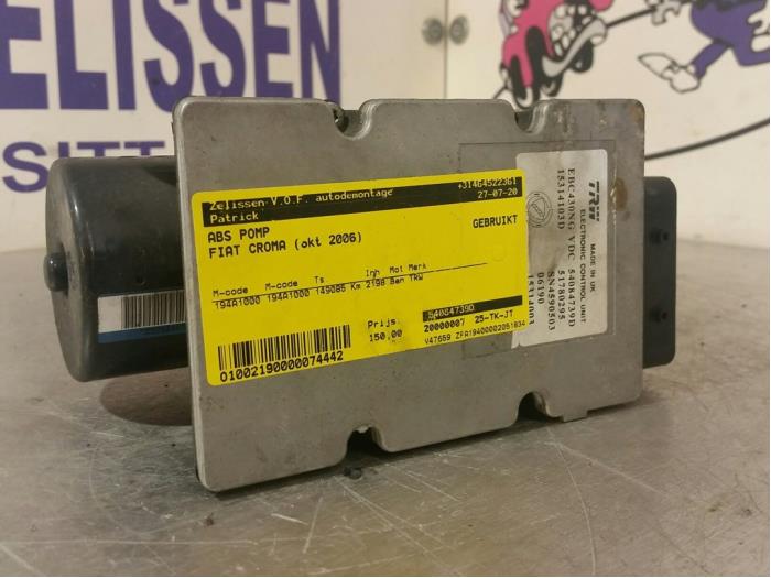 Gebruikte ABS Pomp Fiat Croma (194) 2.2 MPI 16V Prijs € 157,50 Margeregeling aangeboden door Zelissen V.O.F. autodemontage