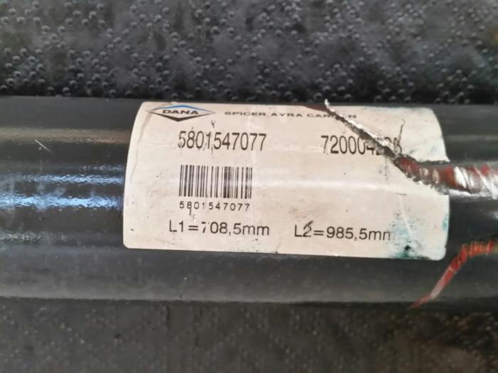 Tussenas van een Iveco New Daily V 29L13V, 35C13V, 35S13V, 40C13V, 40S13V 2013