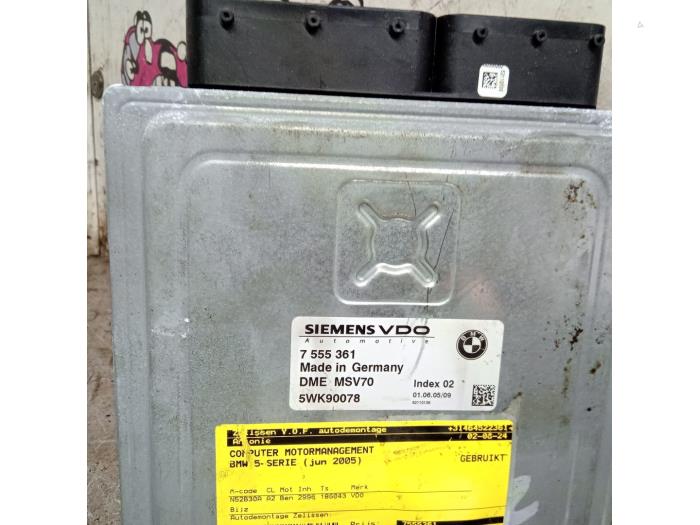 Gebruikte Computer Motormanagement BMW 5 serie (E60) 530i 24V Prijs € 309,75 Margeregeling aangeboden door Zelissen V.O.F. autodemontage