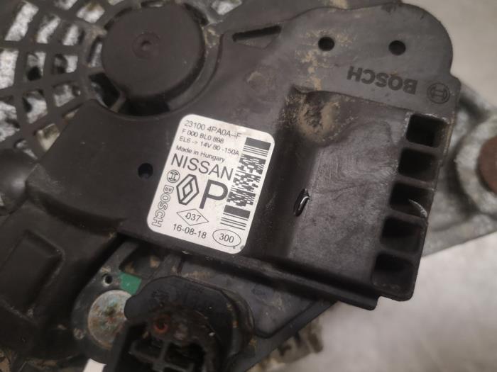 Dynamo van een Nissan Qashqai (J11) 1.6 DIG-T 163 16V 2016