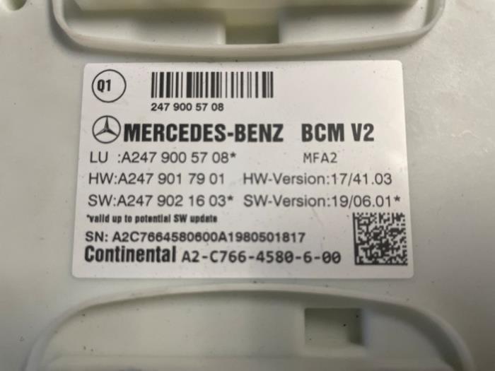 Computer Body Control van een Mercedes-Benz A (177.0) 1.3 A-160 Turbo 16V 2021