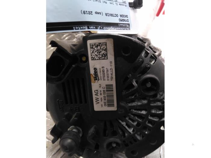 Gebruikte Dynamo Skoda Octavia (5EAA) 1.5 TSI Evo 16V Prijs € 42,00 Margeregeling aangeboden door Autodemontagebedrijf van Boxtel