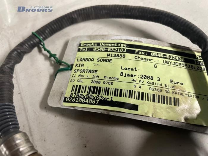Lambda Sonde van een Kia Sportage (JE) 2.0 CRDi 16V VGT 4x2 2008