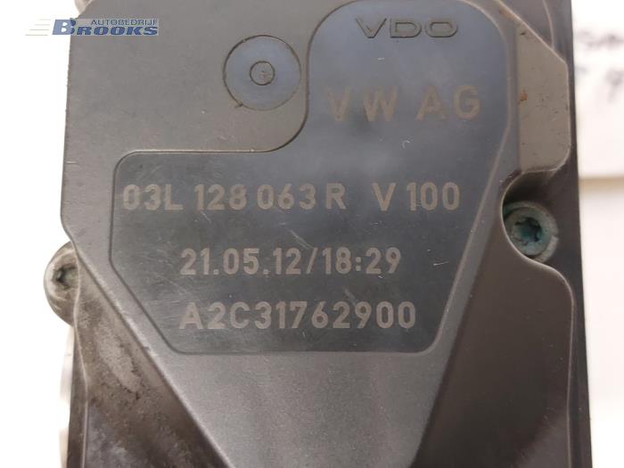 Gasklephuis van een Volkswagen Polo V (6R) 1.2 TDI 12V BlueMotion 2012